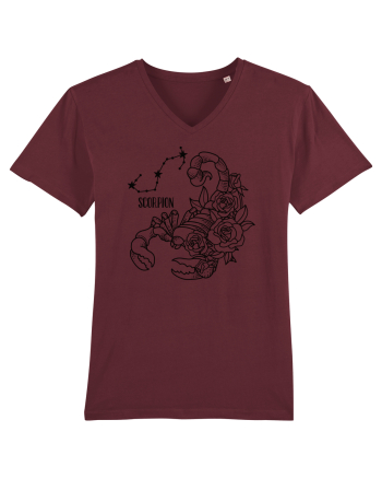 Zodiac Floral - Zodia Scorpion Burgundy