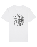 Zodiac Floral - Zodia Scorpion Tricou mânecă scurtă Unisex Rocker