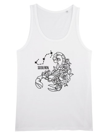Zodiac Floral - Zodia Scorpion White