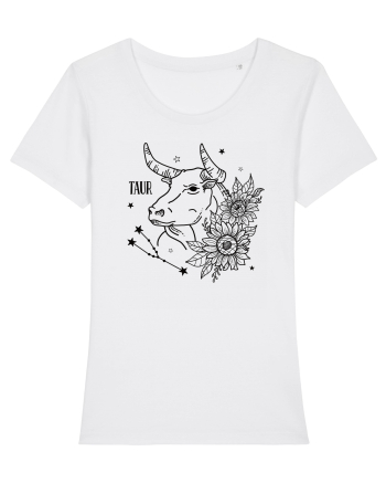 Zodiac Floral - Zodia Taur White