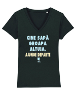CINE SAPA GROAPA ALTUIA...AJUNGE DEPARTE :D Tricou mânecă scurtă guler V Damă Evoker