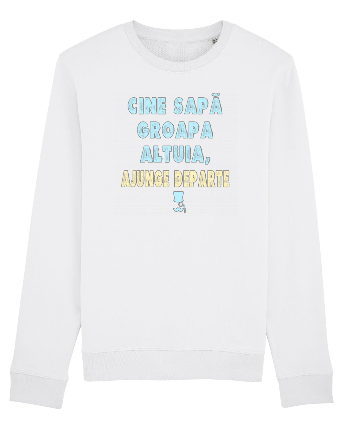Bluză mânecă lungă Unisex Rise White