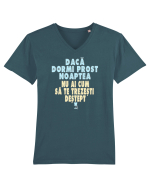 DACA DORMI PROST NOAPTEA... NU AI CUM SA TE TREZESTI DESTEPT :D Tricou mânecă scurtă guler V Bărbat Presenter