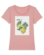 Lemon Tricou mânecă scurtă guler larg fitted Damă Expresser