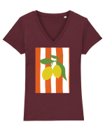 Fresh Tricou mânecă scurtă guler V Damă Evoker