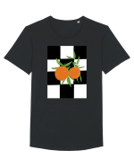 Orange Tricou mânecă scurtă guler larg Bărbat Skater