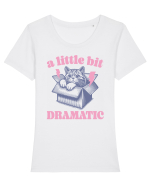 A Little Bit Dramatic Tricou mânecă scurtă guler larg fitted Damă Expresser