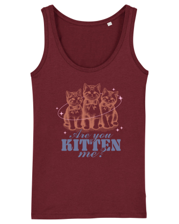 Are You Kitten Me? Burgundy