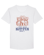 Are You Kitten Me? Tricou mânecă scurtă guler larg Bărbat Skater