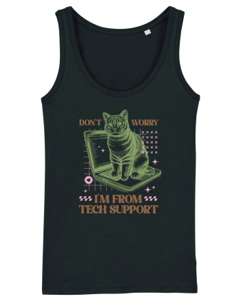 Don't Worry I'm Tech Support Black
