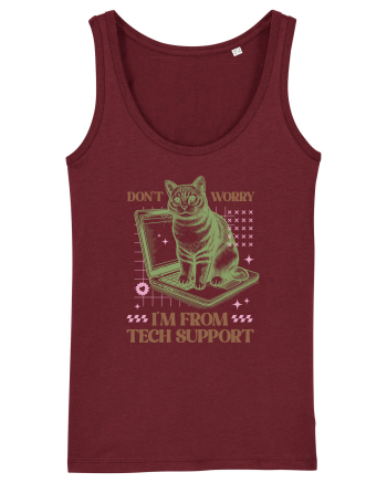 Don't Worry I'm Tech Support Burgundy