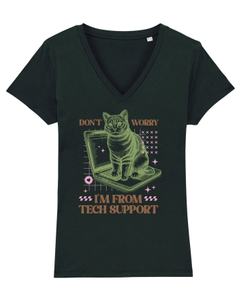 Don't Worry I'm Tech Support Black