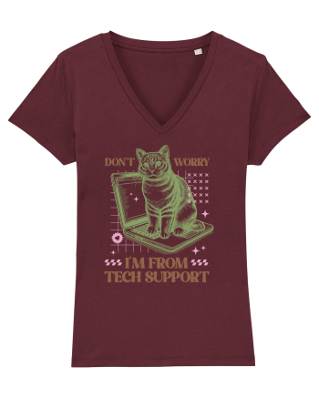 Don't Worry I'm Tech Support Burgundy