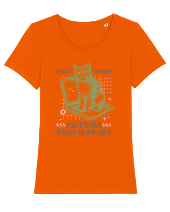 Don't Worry I'm Tech Support Bright Orange