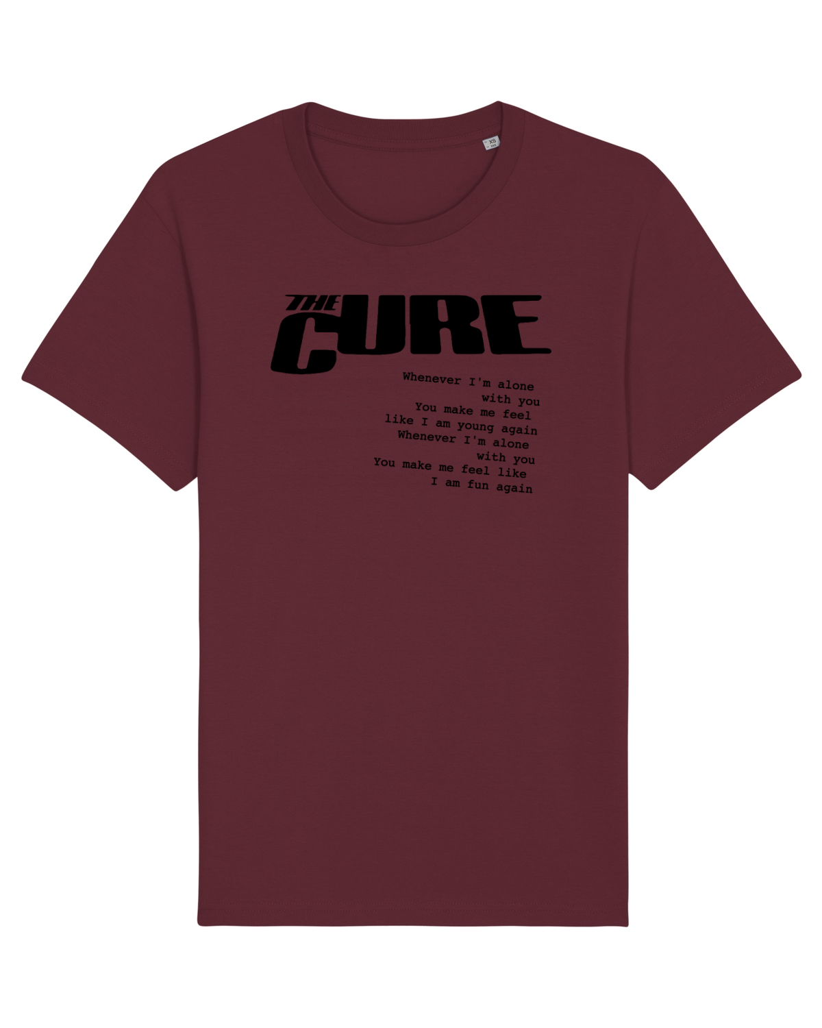 Tricou mânecă scurtă Unisex Rocker Burgundy