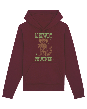 Meowdy Pawtner Burgundy