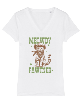 Meowdy Pawtner White