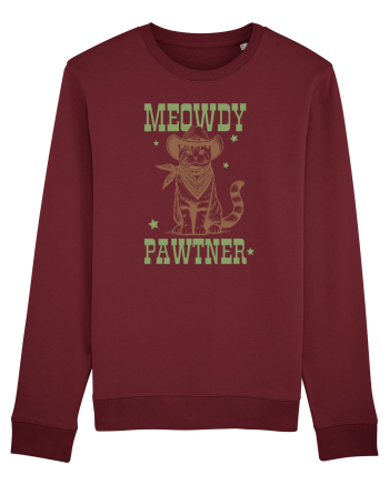 Meowdy Pawtner Burgundy