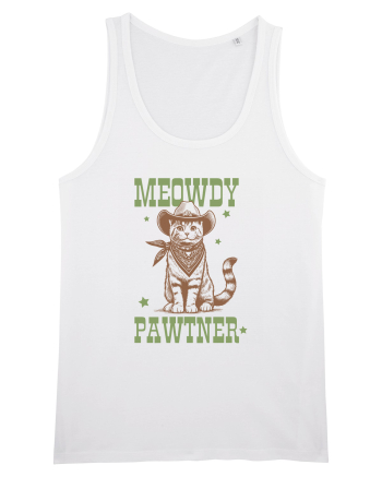 Meowdy Pawtner White