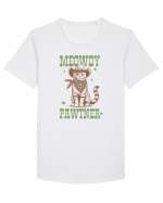 Meowdy Pawtner Tricou mânecă scurtă guler larg Bărbat Skater