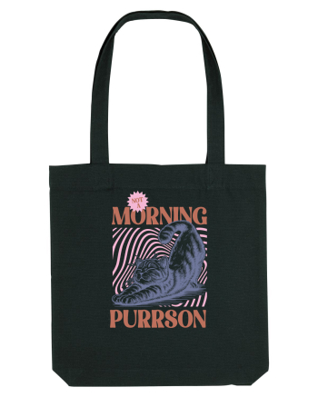 Not A Morning Purrson Black