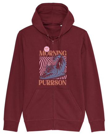 Not A Morning Purrson Burgundy