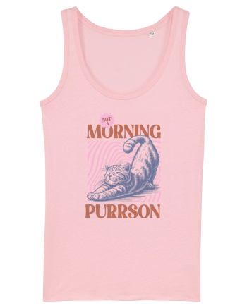 Not A Morning Purrson Cotton Pink