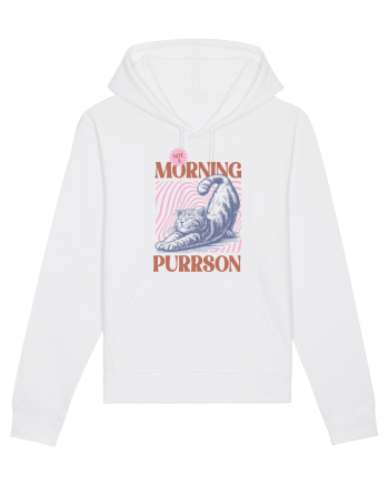 Not A Morning Purrson White