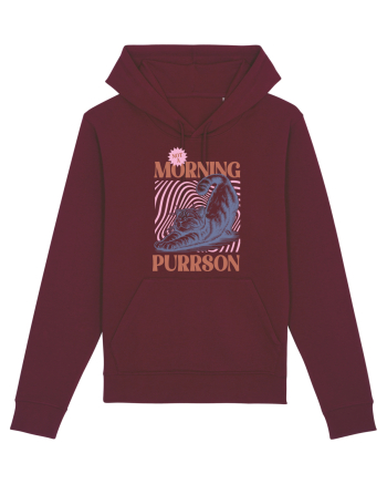 Not A Morning Purrson Burgundy