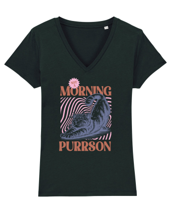 Not A Morning Purrson Black