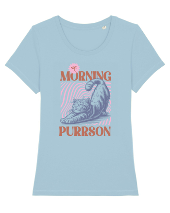 Not A Morning Purrson Sky Blue