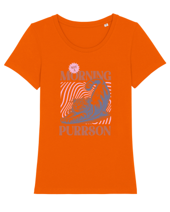 Not A Morning Purrson Bright Orange
