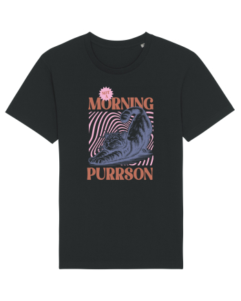 Not A Morning Purrson Black