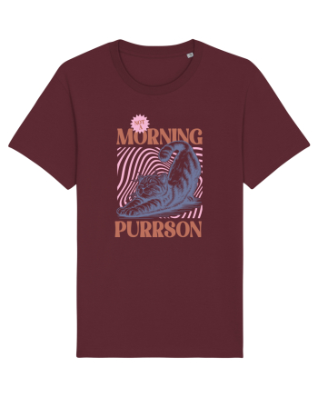 Not A Morning Purrson Burgundy