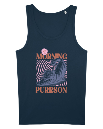 Not A Morning Purrson Navy