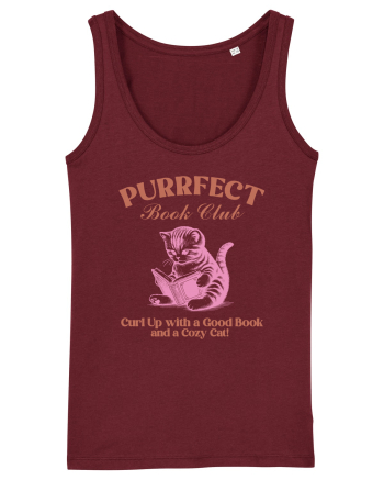 Purrfect Book Club Burgundy