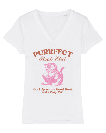 Purrfect Book Club White