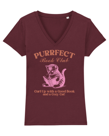 Purrfect Book Club Burgundy