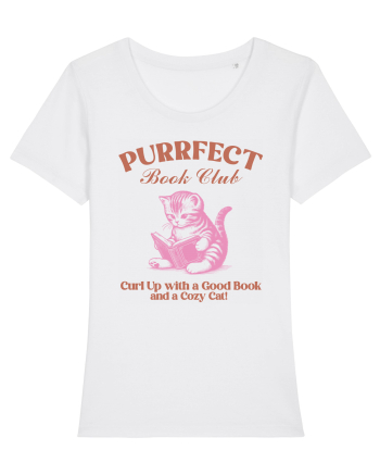 Purrfect Book Club White