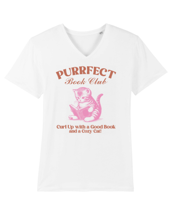 Purrfect Book Club White