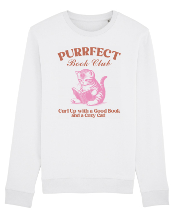 Purrfect Book Club White