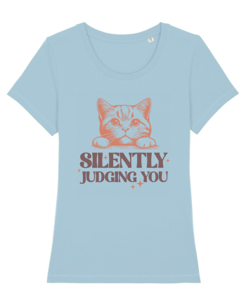 Silently Judging You Sky Blue