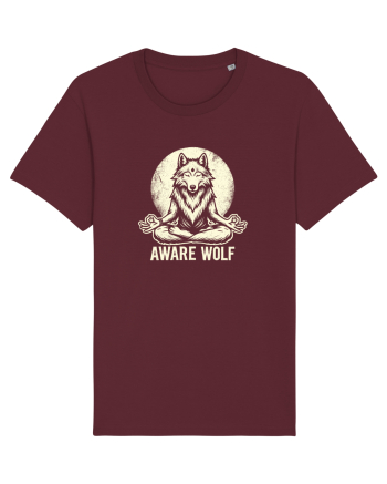 Aware wolf Burgundy