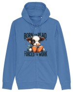 Born To Read Forced To Work Hanorac cu fermoar Unisex Connector
