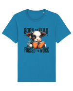 Born To Read Forced To Work Tricou mânecă scurtă Unisex Rocker
