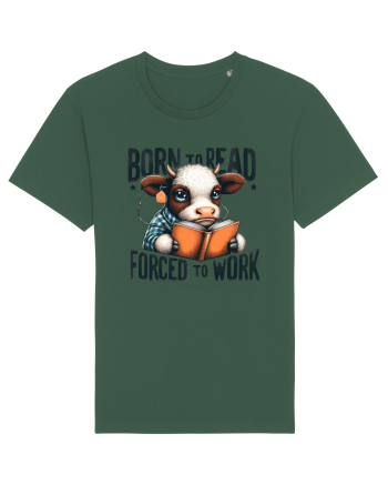 Born To Read Forced To Work Bottle Green