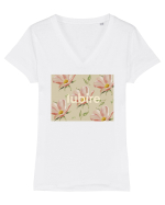 Iubire Tricou mânecă scurtă guler V Damă Evoker