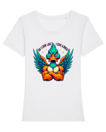 Do I Looke LikeI Give A Duck Tricou mânecă scurtă guler larg fitted Damă Expresser