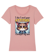 I Don't Need Your Attitude Tricou mânecă scurtă guler larg fitted Damă Expresser