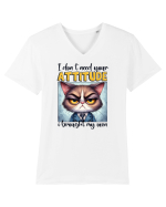 I Don't Need Your Attitude Tricou mânecă scurtă guler V Bărbat Presenter
